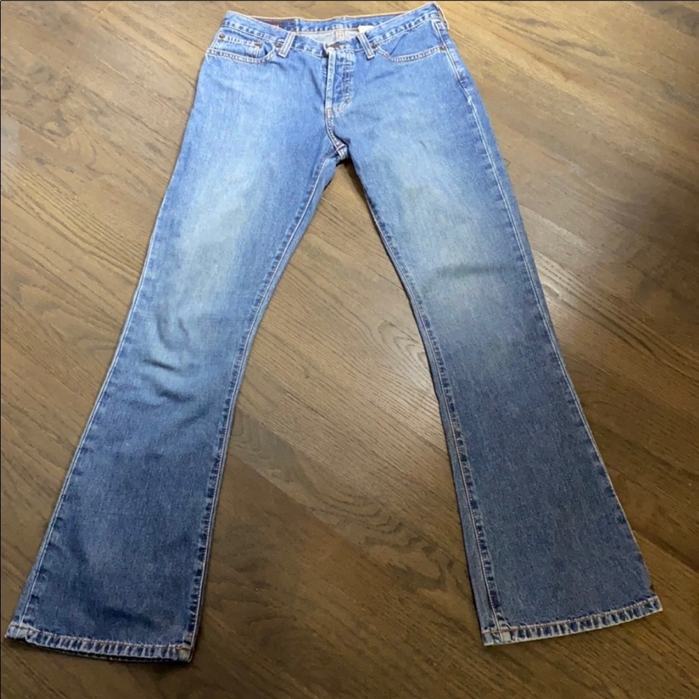 Vintage 1892 Abercrombie & Fitch Button Fly 5 Pocket Flare Cotton Denim Jeans